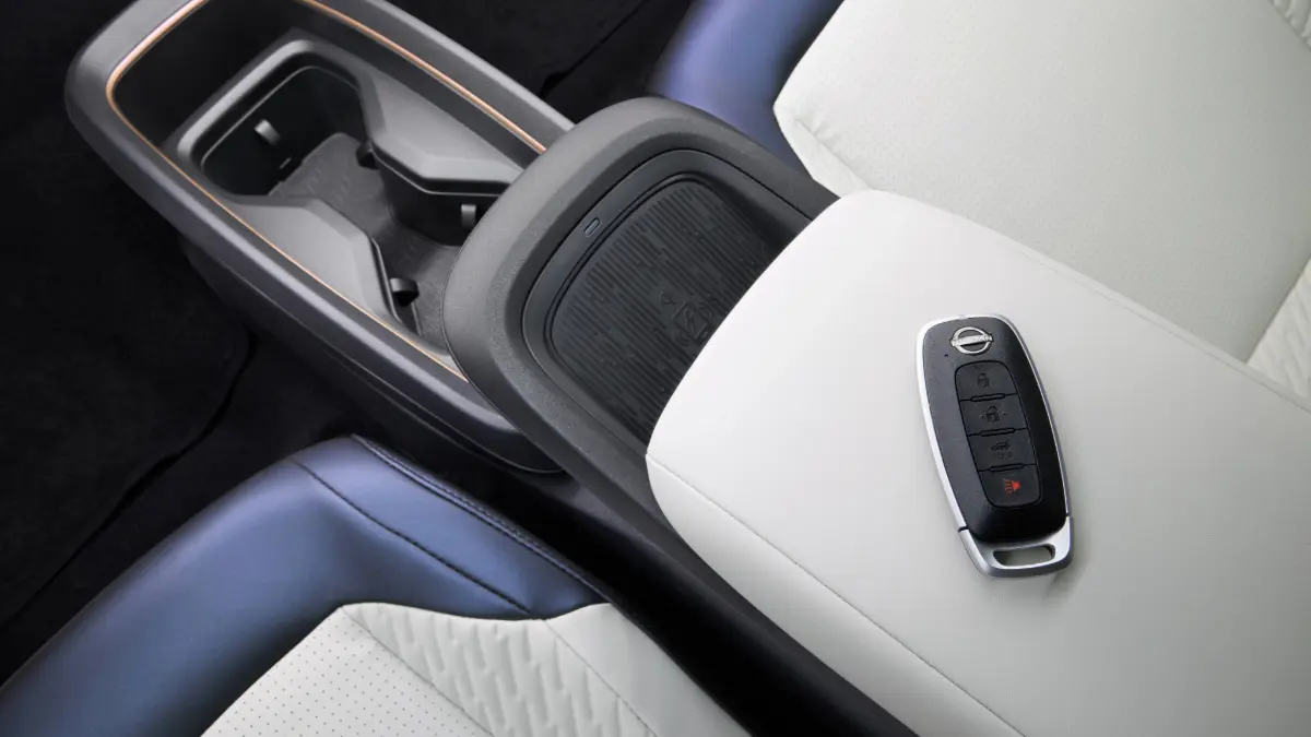 Interior do Nissan Leaf