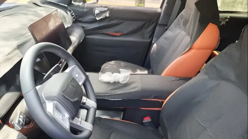 Interior camuflado do BYD Fang Cheng Bao Ti7