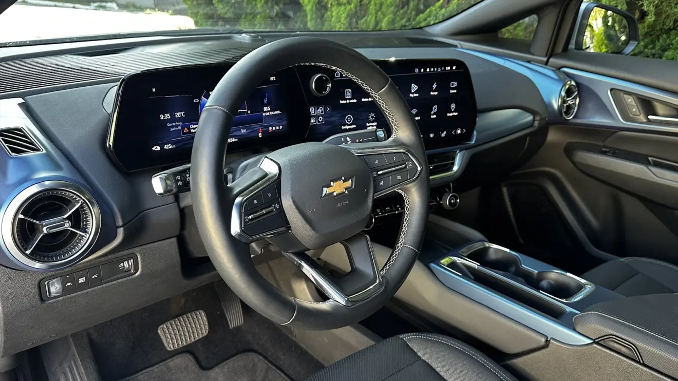 Painel do Chevrolet Equinox EV AWD com quadro de instrumentos de 11 polegadas