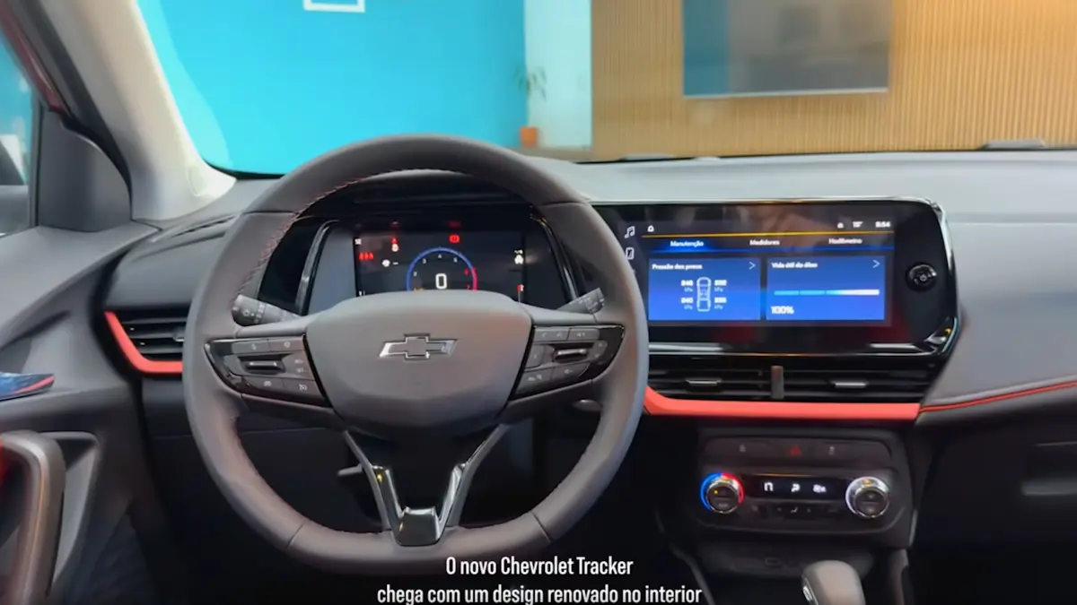 interior chevrolet tracker rs 2026