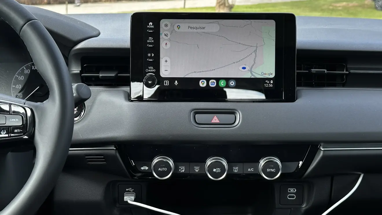 Novo multimídia do Honda HR-V Touring 2026