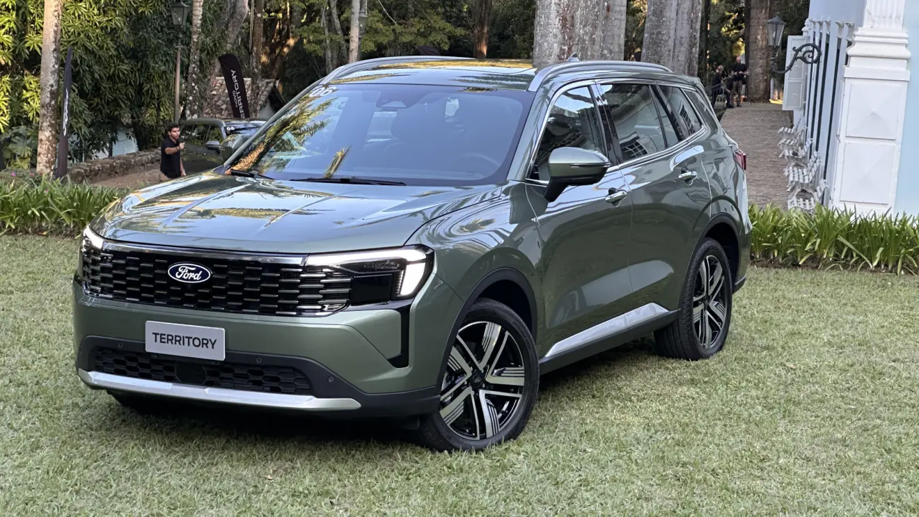 Ford Territory 2026 verde visto do alto