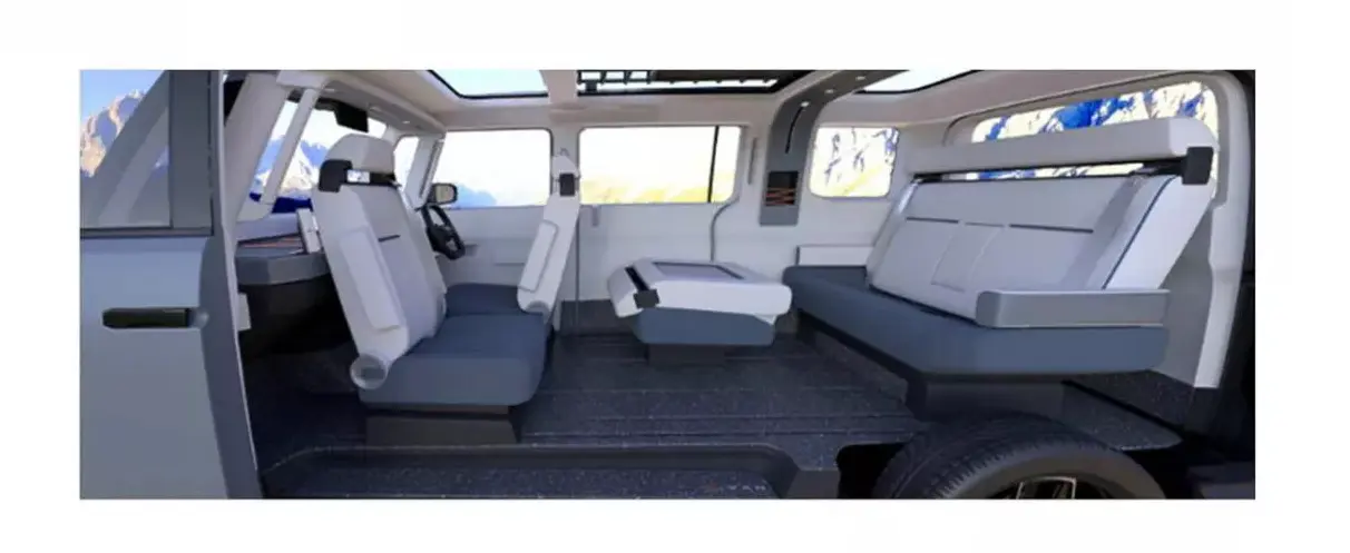 Interior da Toyota X-Van Gear