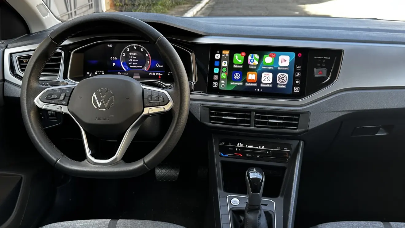 Painel Volkswagen Nivus Comfortline 200TSI vermelho