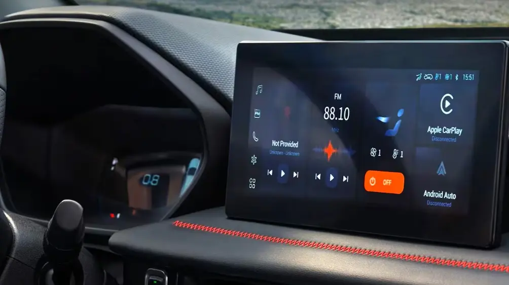 Central multimídia ligada do novo Chevrolet Groove RS