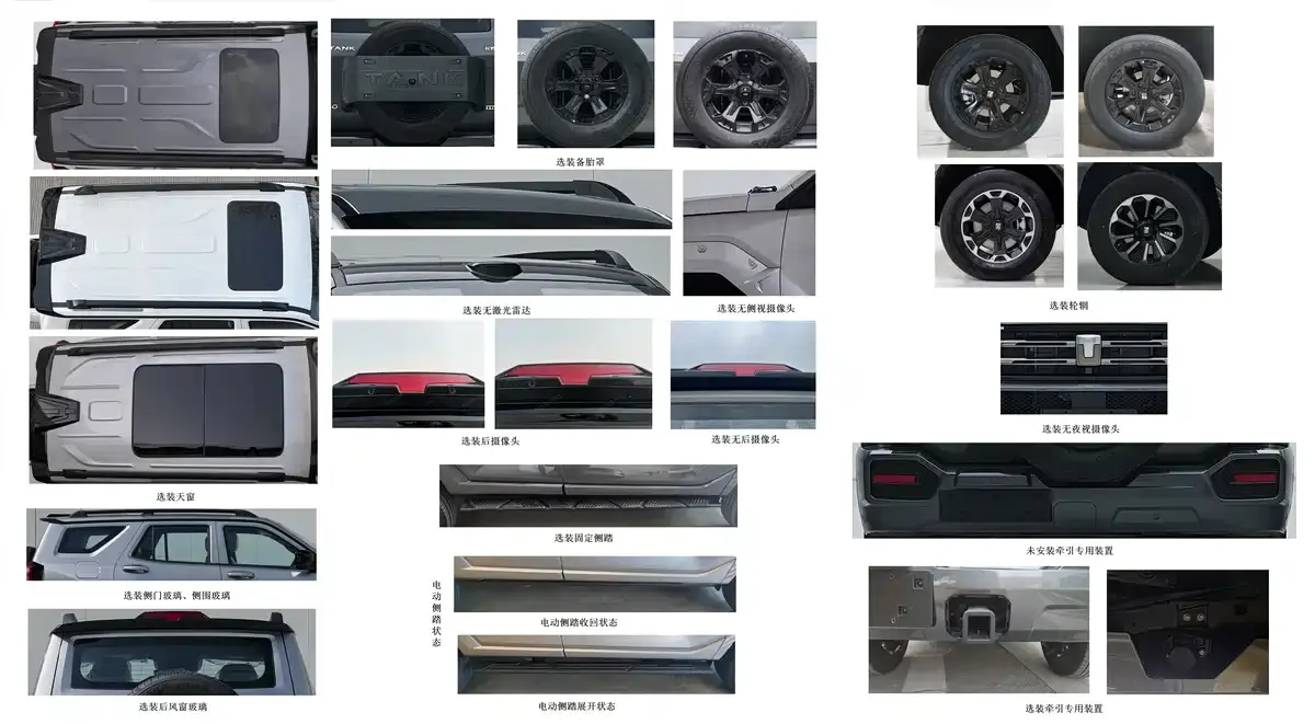 Itens do GWM Tank 400