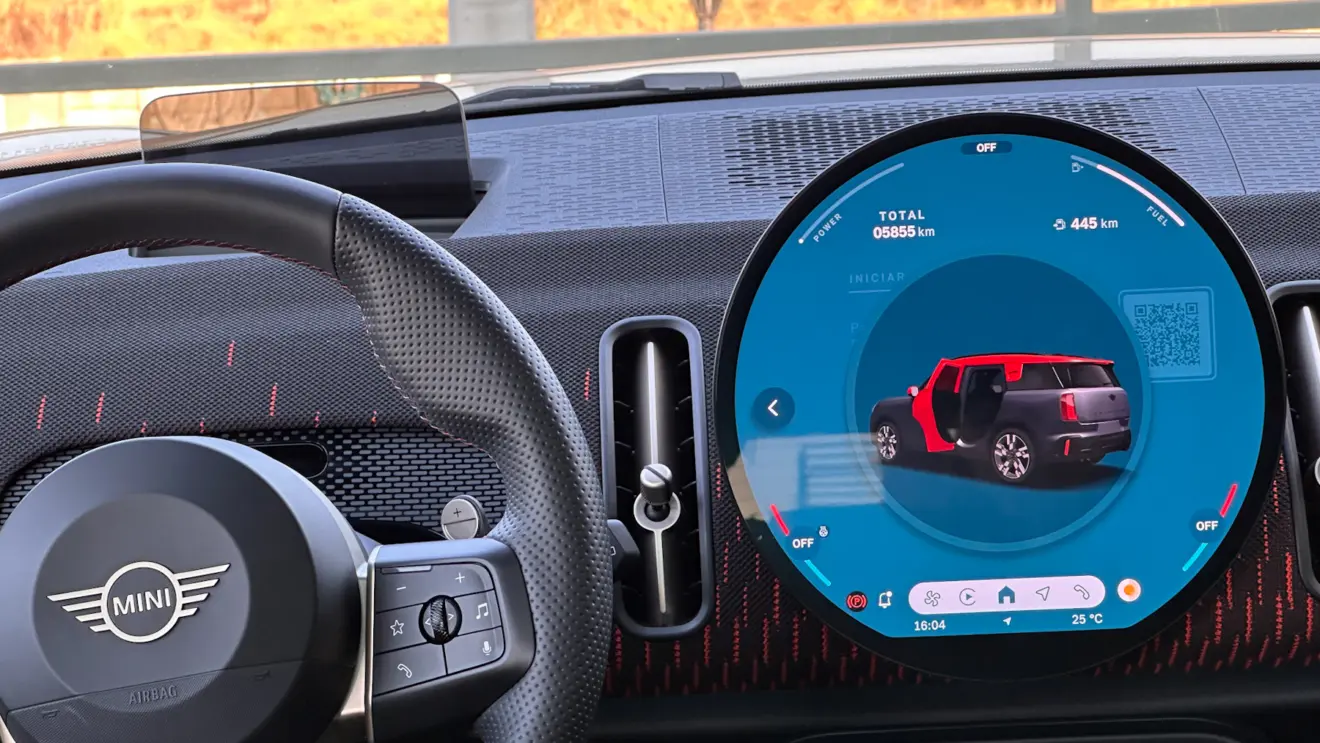 painel de instrumentos e central multimídia mini countryman jcw