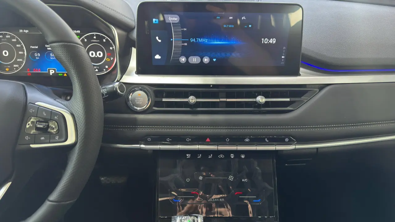 Multimídia do Caoa Chery Tiggo 7x Sport