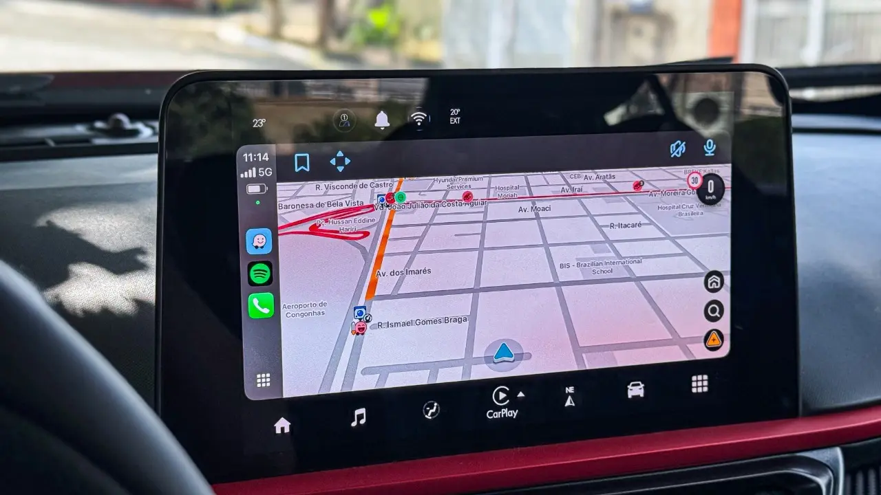 Multimídia do Fiat Fastback Abarth