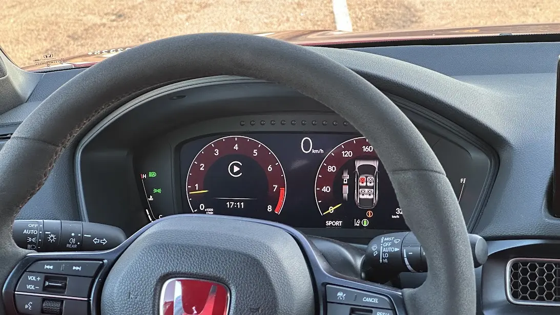 Quadro de instrumentos do Honda Civic Type R