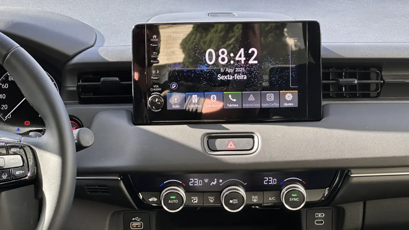 central multimídia Honda HR-V Touring
