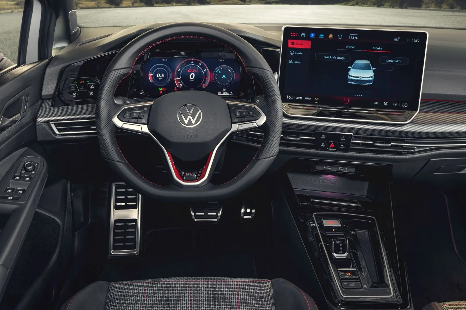 Interior do Volkswagen Golf GTI