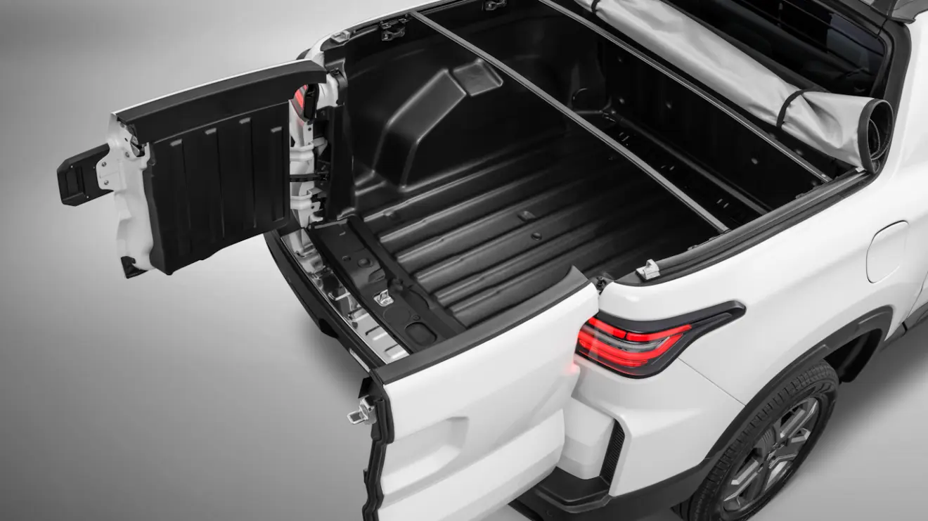 Caçamba da Fiat Toro Endurance 2026 e vista de cima