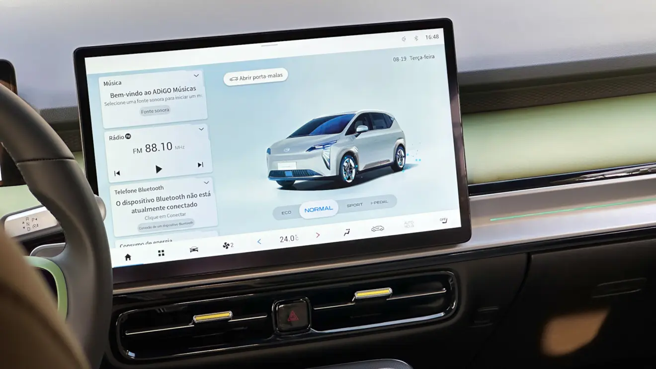 central multimídia painel de instrumentos gac aion y