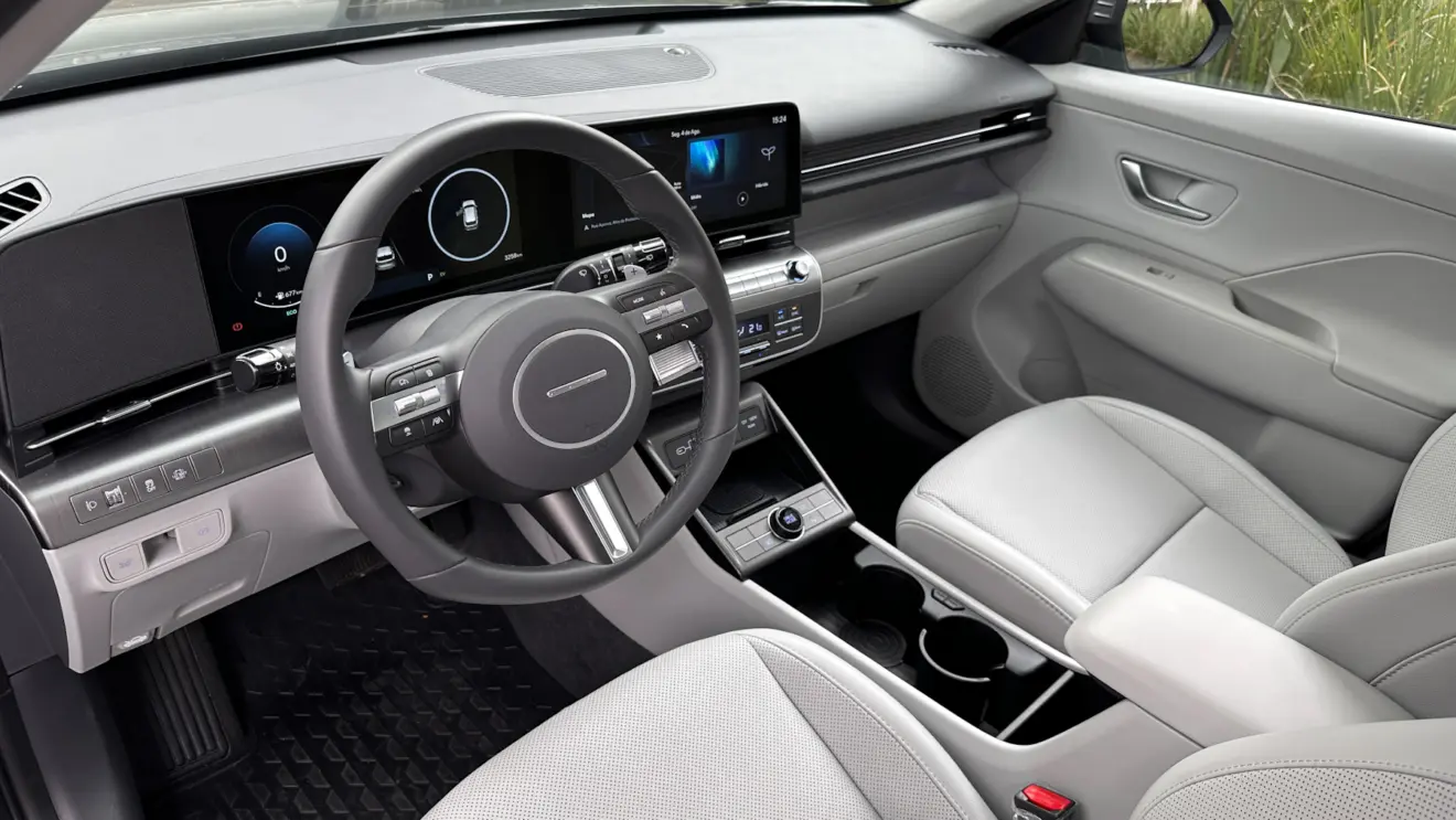 Interior do Hyundai Kona
