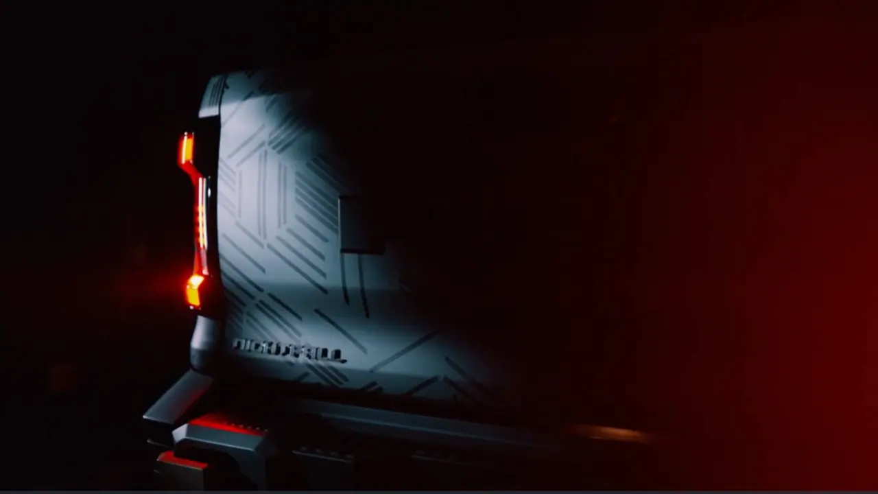 Ram Dakota teaser parte traseira com a versão