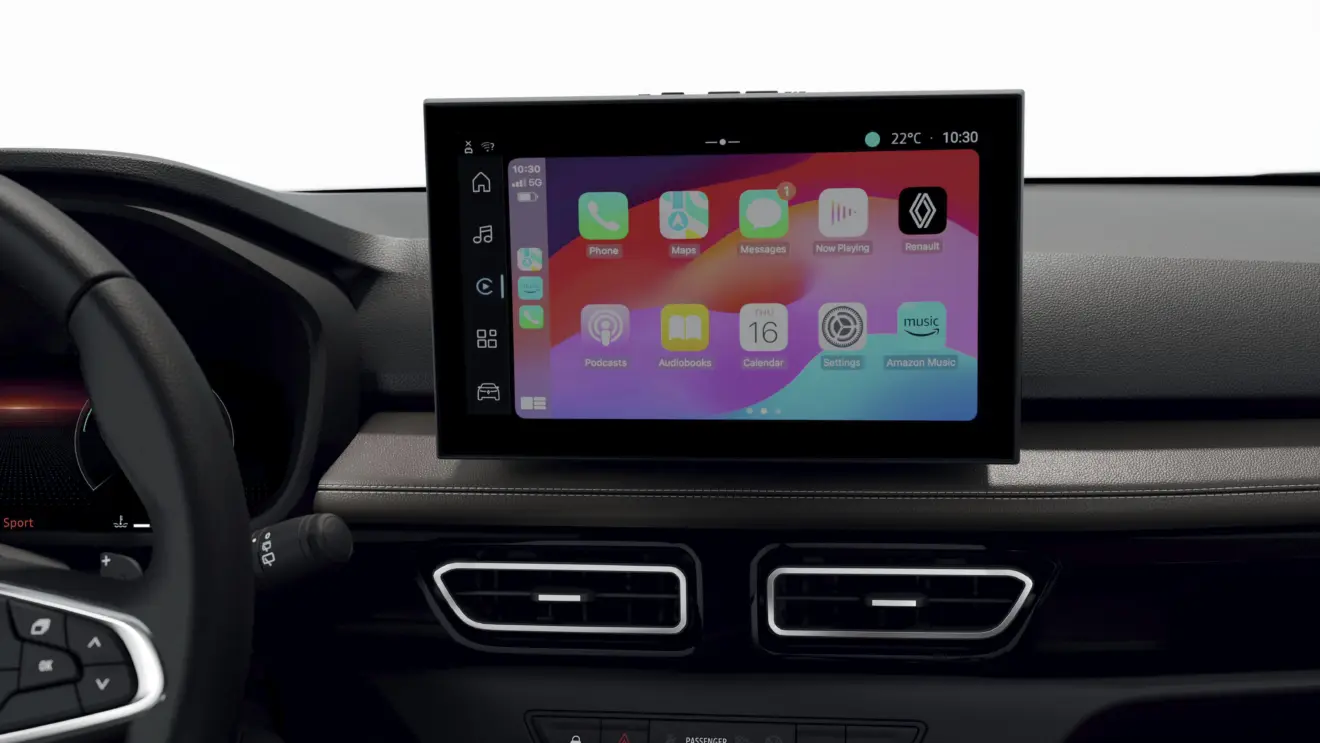 central multimídia ligada do Renault Kardian 2026