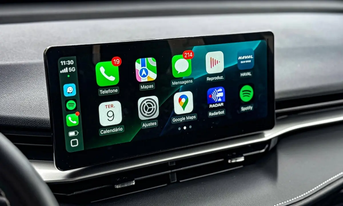 Central multimídia do GWM Haval H6 One