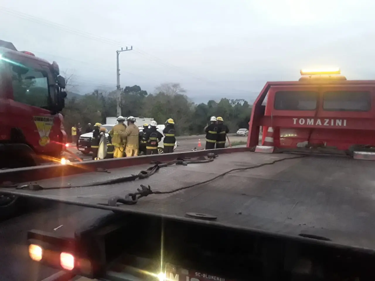 Acidente na BR-470 /Giro de Notícias