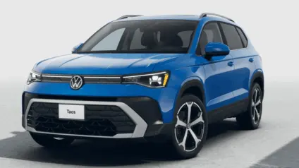 Volkswagen Taos 2026 azul de frente