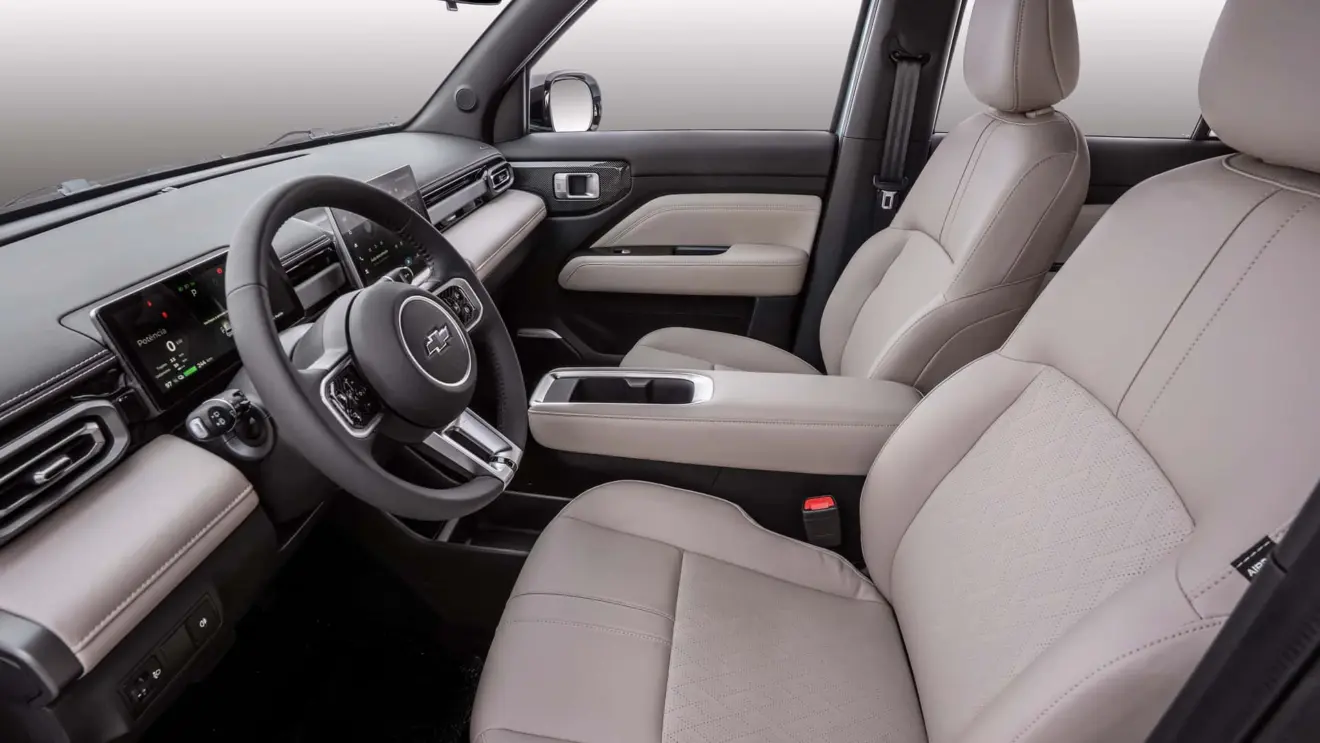 Interior do Chevrolet Spark EUV novo carro