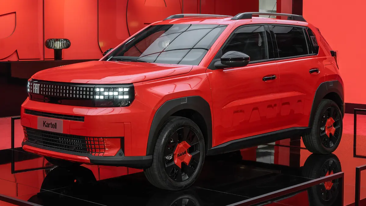 Fiat Grande Panda / novo Uno 2026 vermelho de frente