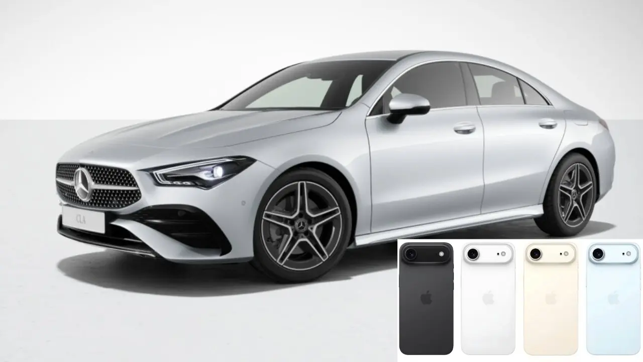 Mercedes-Benz CLA 200 AMG Line e iPhone 17 Air