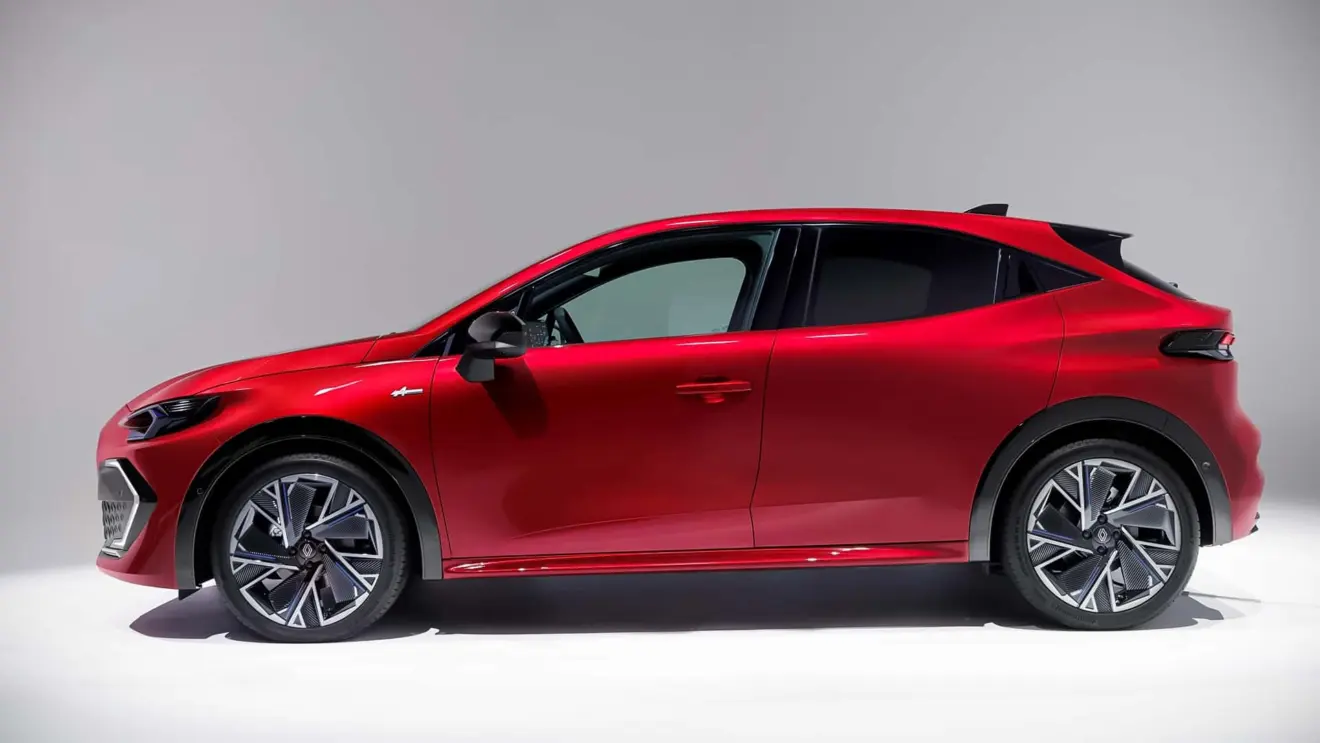 Renault Clio 2026 de sexta geração vermelho estático